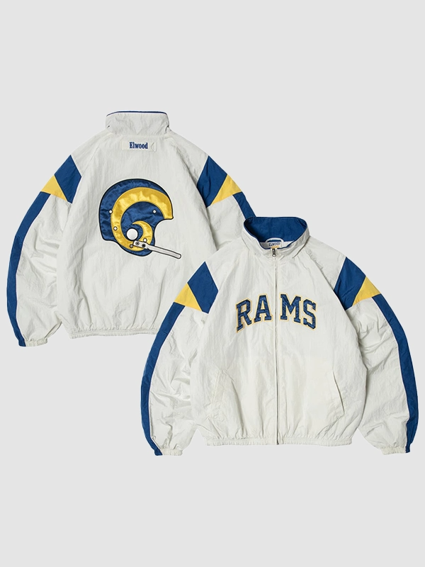 LA Rams x Elwood Windbreaker Full-Zip Jacket LA Rams x Elwood Windbreaker Full-Zip Jacket