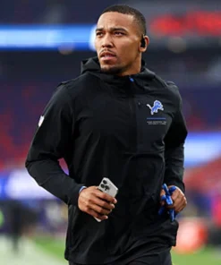 Lions 2026 Amon-Ra St. Brown Sideline Hooded Jacket