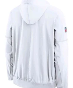 Matt LaFleur 2026 Packers Sideline Anorak Jacket Matt LaFleur 2026 Packers Sideline White Hooded Jacket
