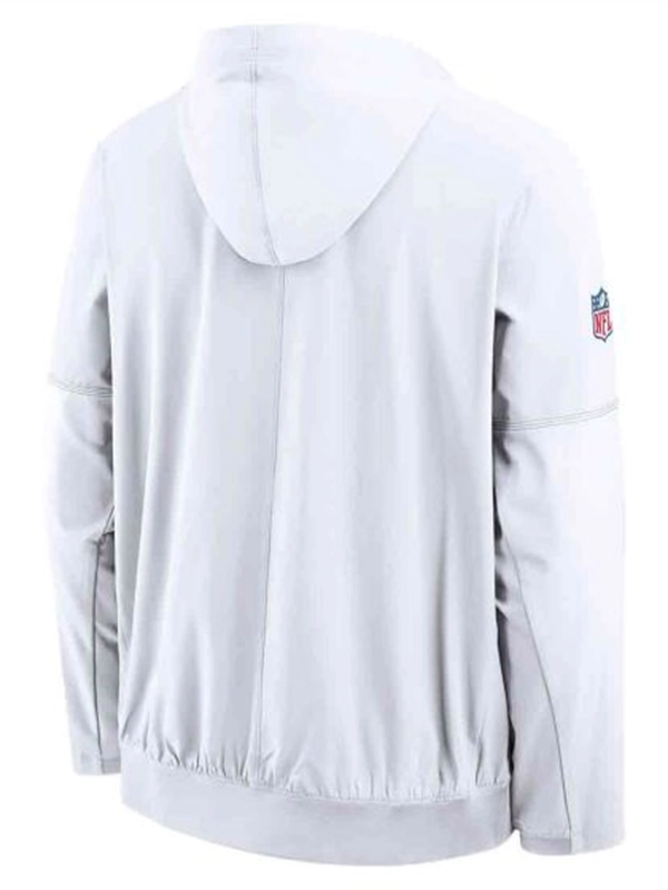 Matt LaFleur 2026 Packers Sideline Anorak Jacket Matt LaFleur 2026 Packers Sideline White Hooded Jacket