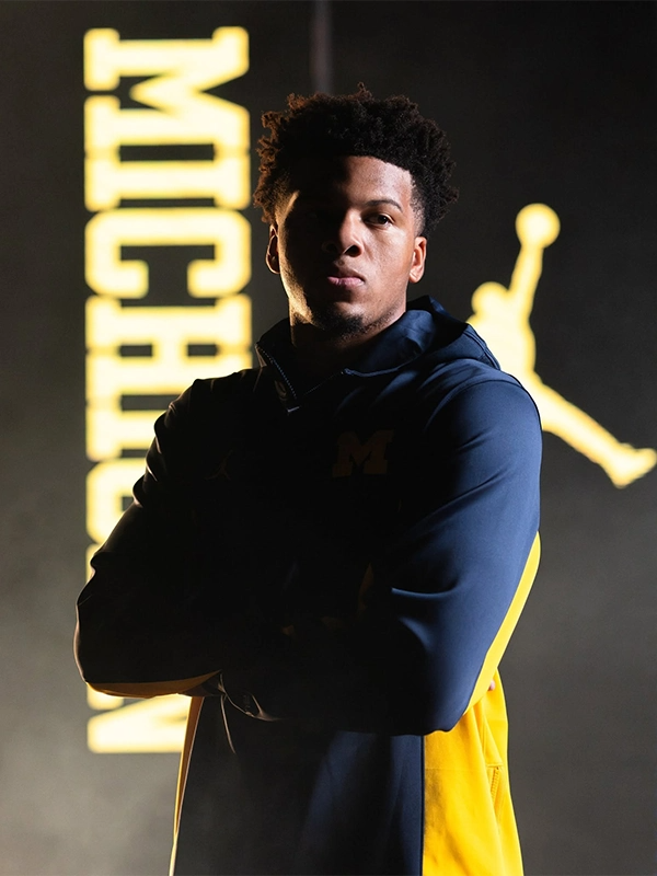 Jordan 2026 Michigan Wolverines Zip Hoodie Michigan Wolverines Jordan 2026 Sideline Hoodie