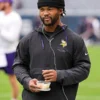 J.J. McCarthy 2026 Vikings Sideline Sleeveless Hoodie Minnesota Vikings 2026 Sideline Anorak Jacket