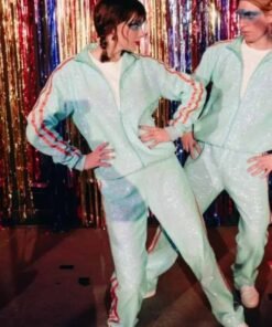 Opalite Taylor Swift Sequin Mint Green Tracksuit Music Video Opalite 2026 Taylor Swift Sequin Tracksuit