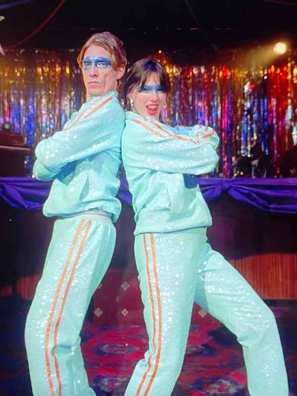 Opalite Taylor Swift Sequin Mint Green Tracksuit Music Video Opalite 2026 Taylor Swift Sequin Tracksuit in Mint Green