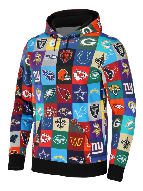 N-F-L All Teams Logo Grid Pullover Hoodie N-F-L x Staple All Teams Allover Print Hoodie