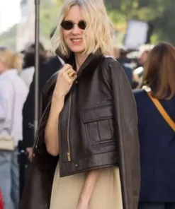 Naomi Watts’ PFW 2026 Brown Jacket