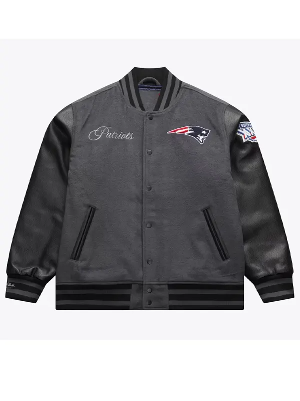 New England Patriots Legacy Made Varsity Jacket New England Patriots Legacy Made Varsity Jacket