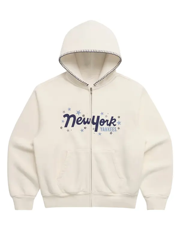 New York Yankees Star Fleece Full-Zip Hoodie New York Yankees Star Fleece Full-Zip Hoodie
