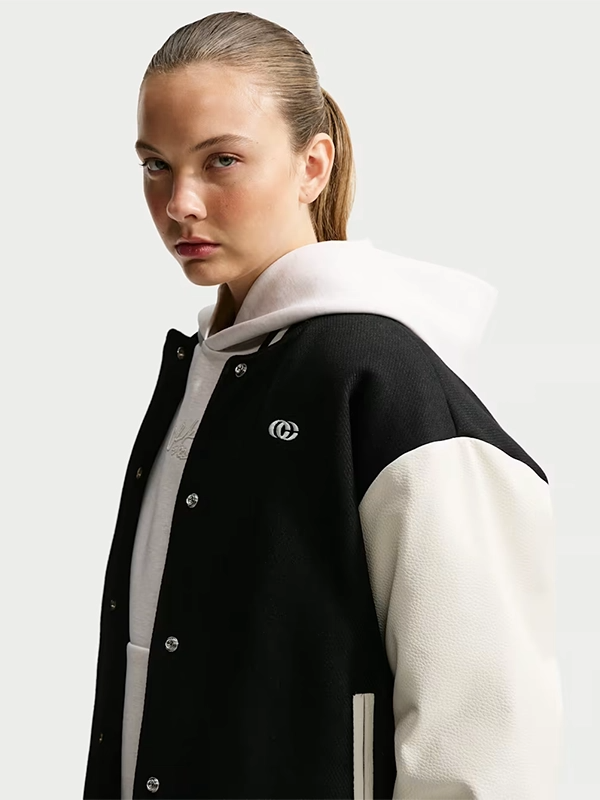 Nike 2026 Caitlin Clark Basketball Varsity Jacket Nike 2026 Caitlin Clark Basketball Varsity Jacket Black