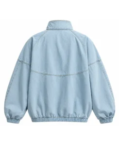 Nike Windrunner Oversized Denim Jacket Nike Windrunner Light Blue Denim Jacket