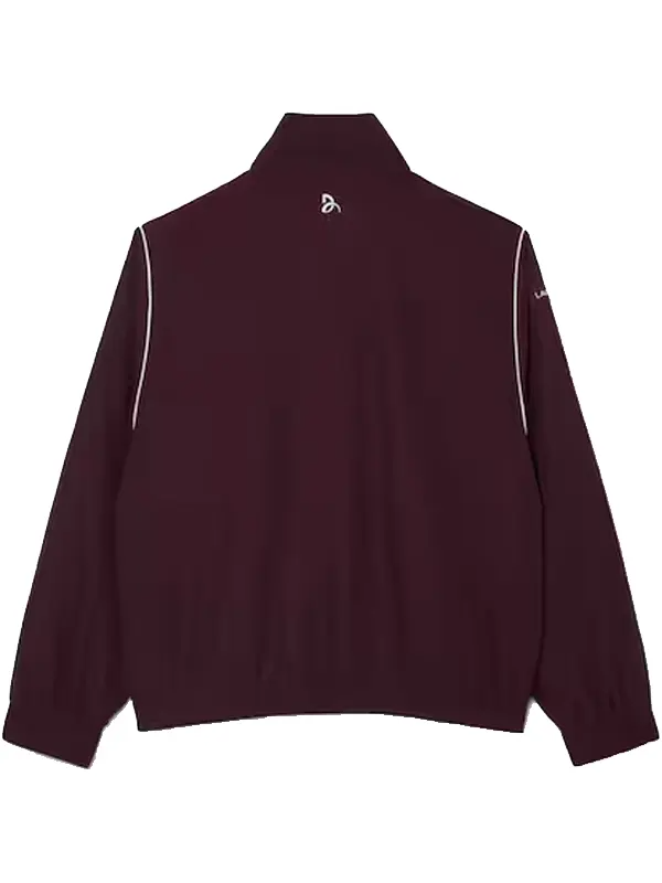 Novak Djokovic China Open 2026 Track Jacket Novak Djokovic China Open Lacoste Maroon Track Jacket