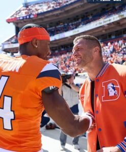 Tim Tebow 2026 Denver Broncos Varsity Jacket Orange Denver Broncos Tim Tebow 2026 Jacket