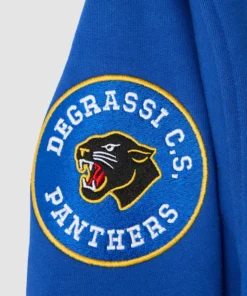 OVO x Degrassi Panthers Fleece Varsity Jacket OVO x Degrassi Panthers Blue Varsity Jacket