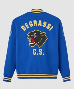 OVO x Degrassi Panthers Fleece Varsity Jacket OVO x Degrassi Panthers Fleece Varsity Jacket Royal Blue