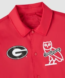 OVO x University of Georgia Red Coaches Jacket