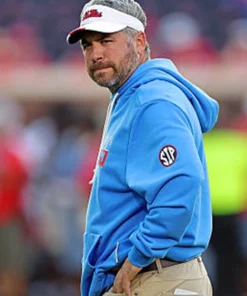 Pete Golding 2026 Ole Miss Rebels Sideline Hoodie Pete Golding 2026 Ole Miss Rebels Sideline Hoodie Blue