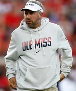 Pete Golding 2026 Ole Miss Rebels Sideline Hoodie Pete Golding 2026 Ole Miss Rebels Sideline Hoodie Grey