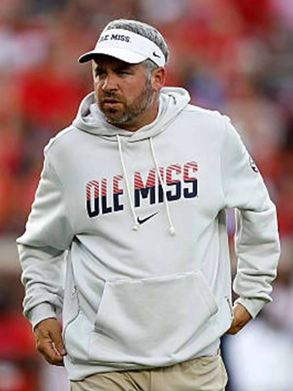 Pete Golding 2026 Ole Miss Rebels Sideline Hoodie Pete Golding 2026 Ole Miss Rebels Sideline Hoodie Grey