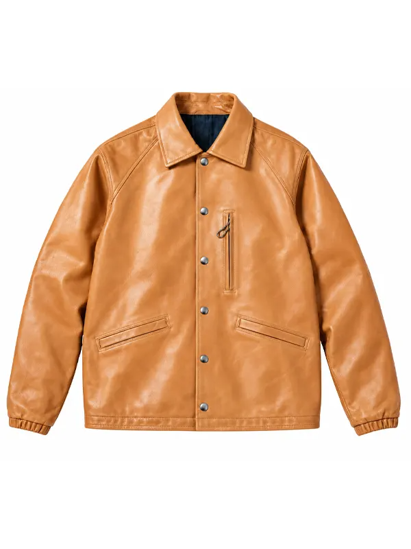 Ray Kwok Leather Coach Jacket Ray Kwok Leather Coach Jacket