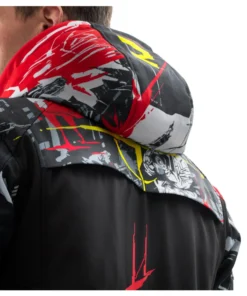 Cyberpunk Edgerunners 2 Rebelhorn Slash Biker Jacket rebelhorn slash detachable hood jacket
