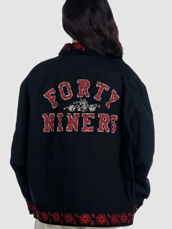 San Francisco 49ers 2026 Latino Heritage Denim Jacket San Francisco 49ers 2026 Latino Heritage Denim Jacket Black