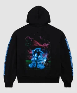 Balenciaga x SEGA Zip Up Hoodie Sega Sonic The Hedgehog Oversized Zip-Up Hoodie