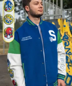 Sonic the Hedgehog 35th Anniversary Varsity Jacket