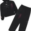 Sp5der Five Forever Black Tracksuit