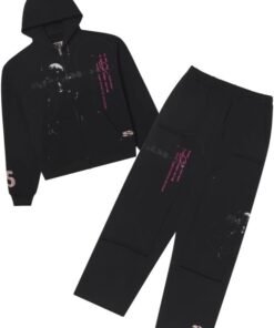 Sp5der Five Forever Black Tracksuit
