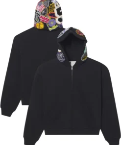 Sp5der Patchwork Hoodie