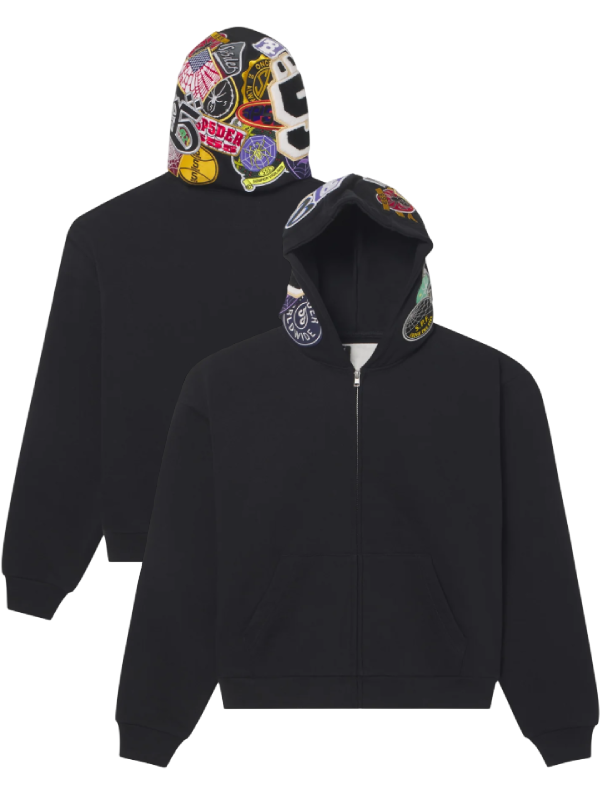Sp5der Patchwork Hoodie Sp5der Patchwork Hoodie