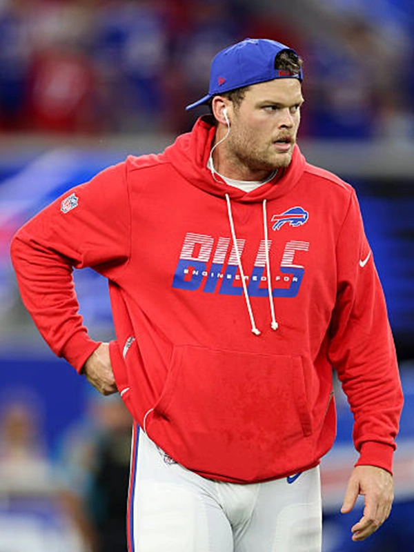 Spencer Brown 2026 Buffalo Bills Sideline Hoodie Spencer Brown 2026 Buffalo Bills Sideline Hoodie