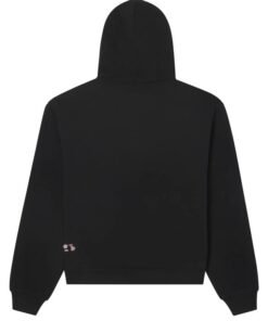 spider black printed zip hoodie set