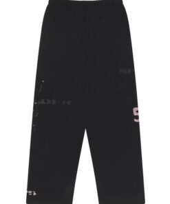 spider pink graphic sweatpants set