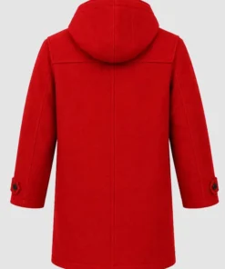 The Man with the Bag Arnold Schwarzenegger Santa Coat The Man with the Bag Arnold Schwarzenegger Hooded Coat