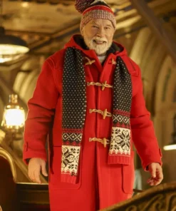 The Man with the Bag Arnold Schwarzenegger Santa Coat