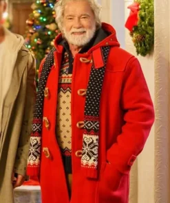 The Man with the Bag Arnold Schwarzenegger Santa Coat The Man with the Bag Arnold Schwarzenegger Santa Coat Red