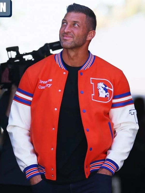 Tim Tebow 2026 Denver Broncos Varsity Jacket Tim Tebow 2026 Denver Broncos Varsity Jacket